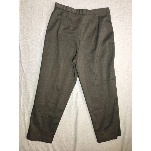 NWT Briggs Petite Trouser Pant Grey Straight Leg Career Work Office Contemporary - Picture 6 of 6